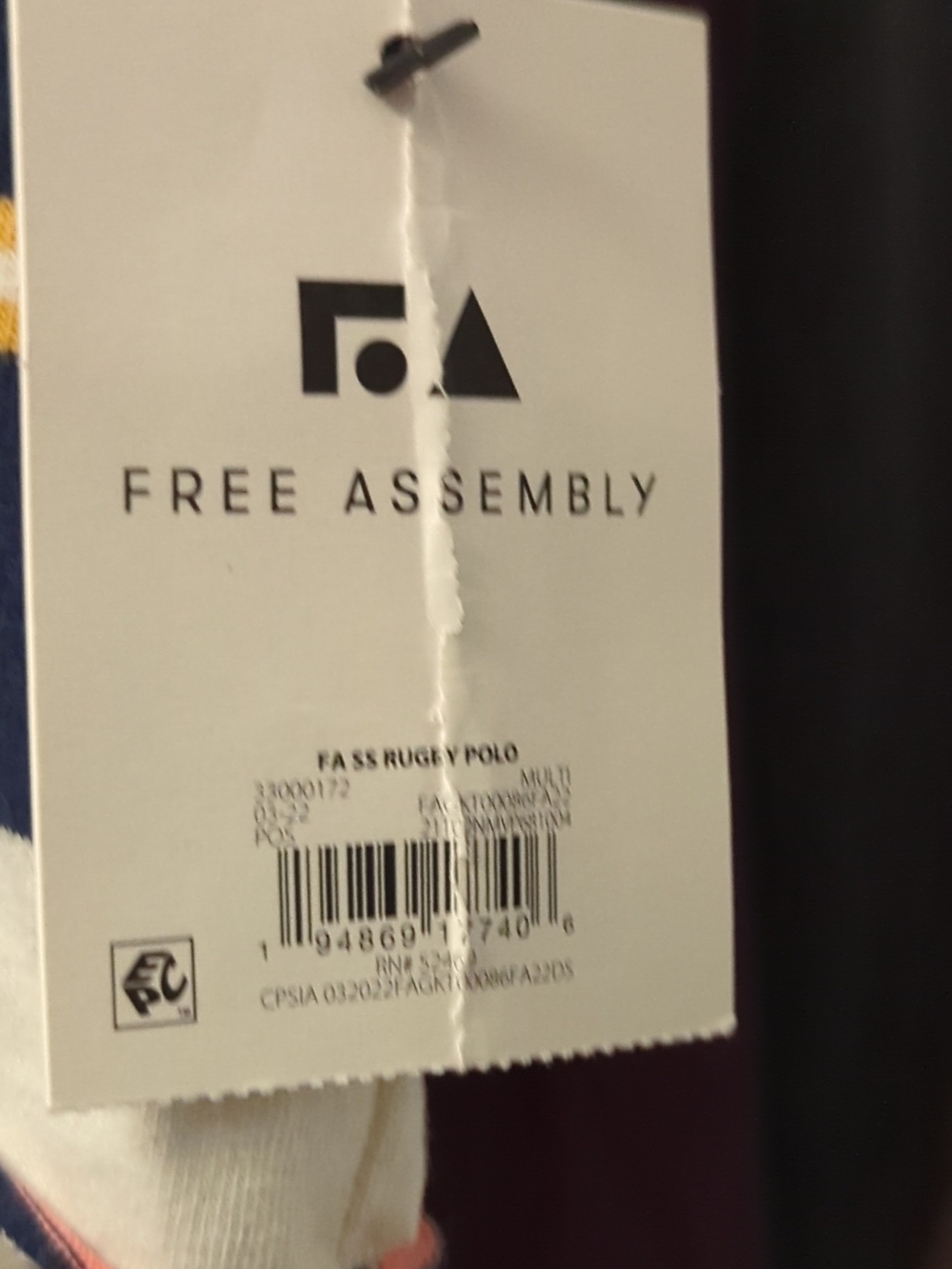 Free Assembly Rugby Polo - Picture 3 of 11
